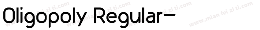 Oligopoly Regular字体转换